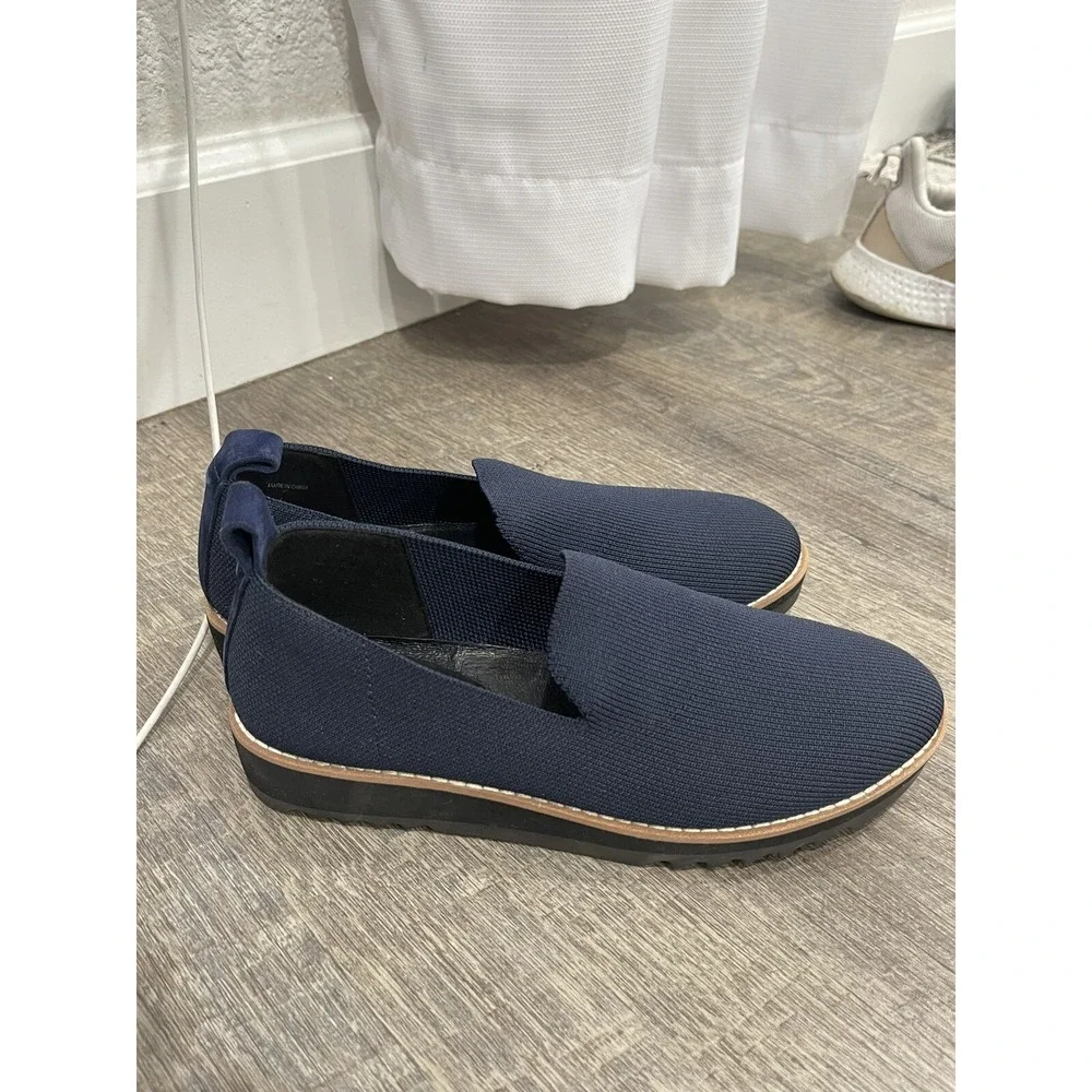eileen fisher stretch‎ Slip On Shoes Size 5 Lindy. Lightweight minimalistic Navy
